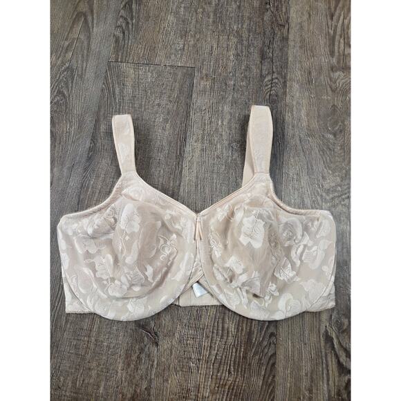 Wacoal Awareness Bra Underwired Unlined Full Coverage 85567 Beige Tan 40DDD - Picture 1 of 6